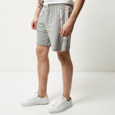 Grey jogger shorts